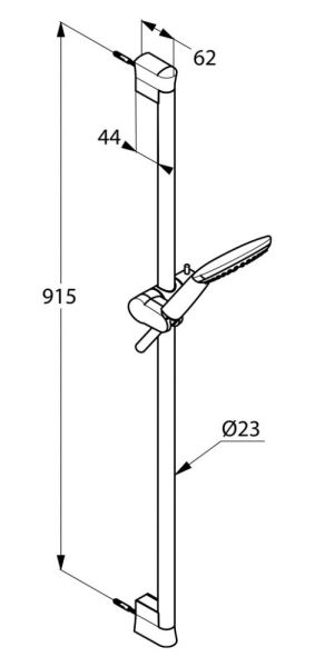 Душевой гарнитур Kludi Freshline белый 6784091-00